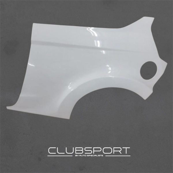 CLUBSPORT BY AUTOSPECIALISTS LIGHTWEIGHT COMPOSITE WIDE ARCH REAR QUARTER PANELS (PAIR) FOR FIESTA MK7 INCL. ST180
