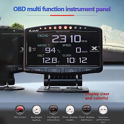 Lufi X1 scan gauge/ultra gauge obd2 digital dash display/fault code reader  - H-Sport Performance