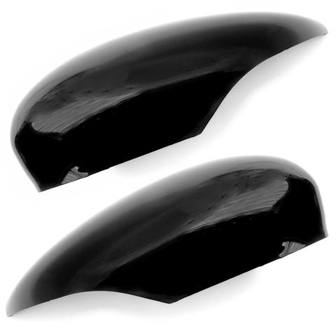 Gloss Black Wing Mirror Cover Cap Ford Fiesta MK7