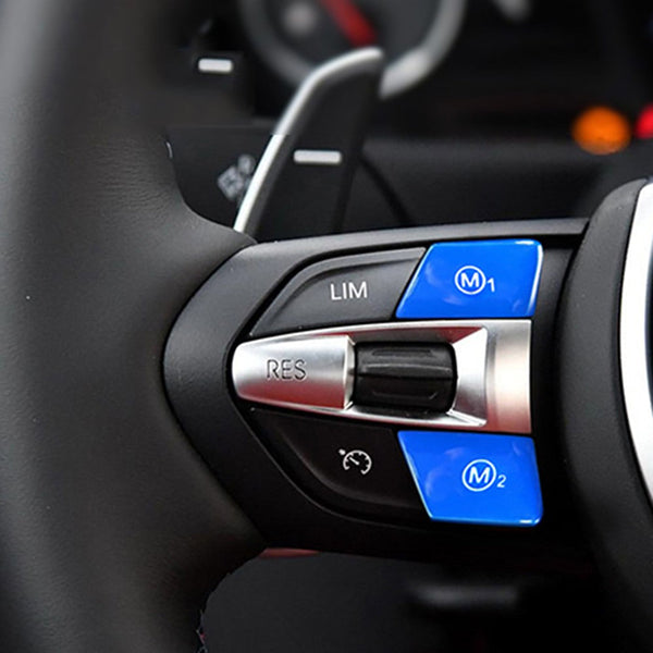 BMW M MODE BUTTONS BLUE